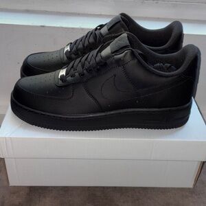 Nike Air Force 1s All-Black